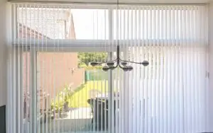 witte aluminium verticale lamellen